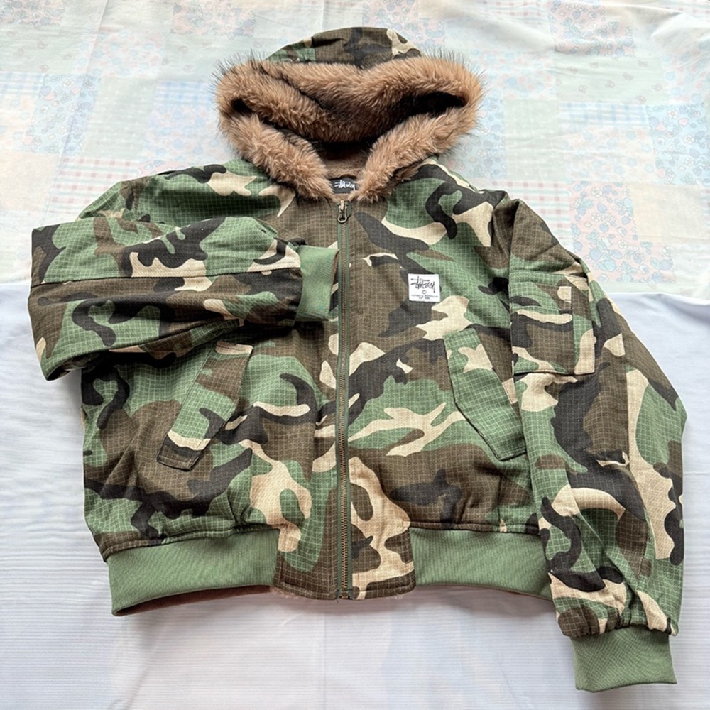 Camouflage Reversible Jacket 2way y2k
